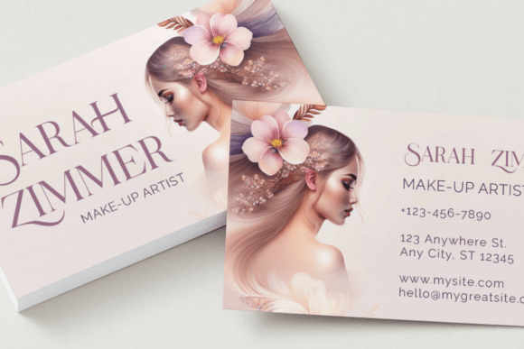 Boho Chic Business Cards Template PSD