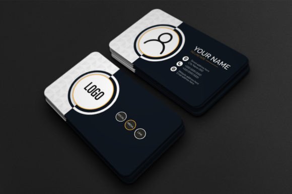 Elevating Professional Identity with the Premium Dark Business Card Template