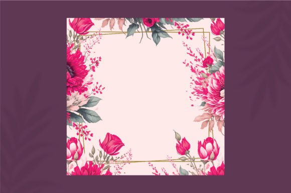 Floral Watercolor Wedding Background: A Versatile Design Asset