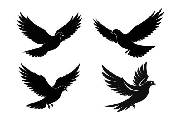 Flying Pigeon Vector Bundle: A Must-Have for Designers and Creators