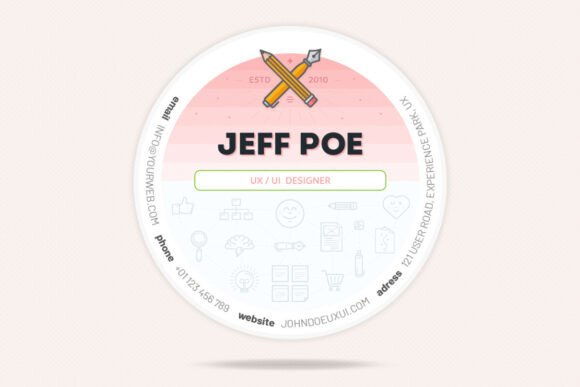 The Strategic Impact of UX Circle Business Cards V02 in Modern Networking